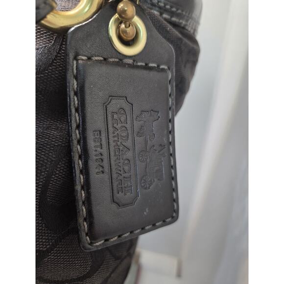 Coach Purse G0768-11438 BLEECKER Signature Series Leather Canvas Bucket Bag - Picture 5 of 16